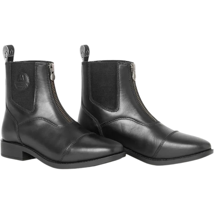2026 Mountain Horse Femmes Liberté Front Zip Bottes De Paddock 110510100 - Black
